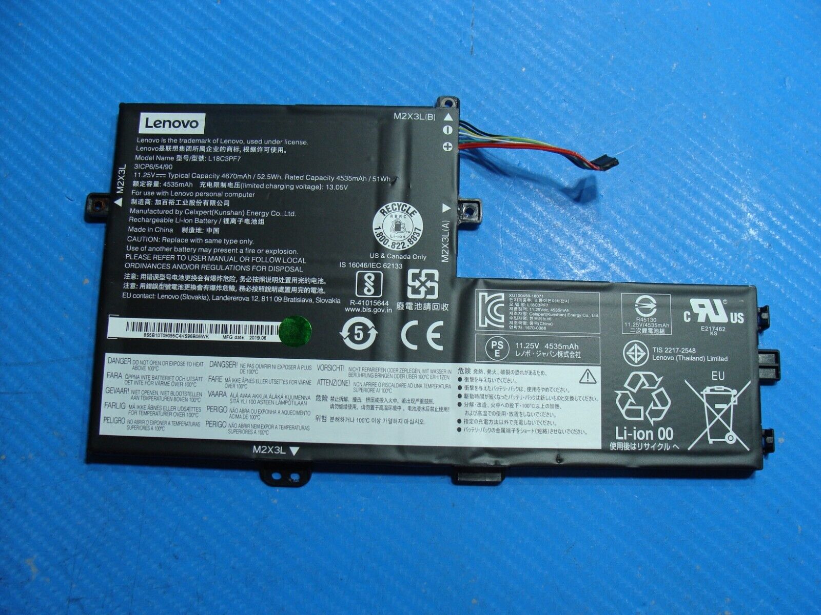 Lenovo IdeaPad S340-15IWL 15.6" Battery 11.25V 52.5Wh 4535mAh L18C3PF7