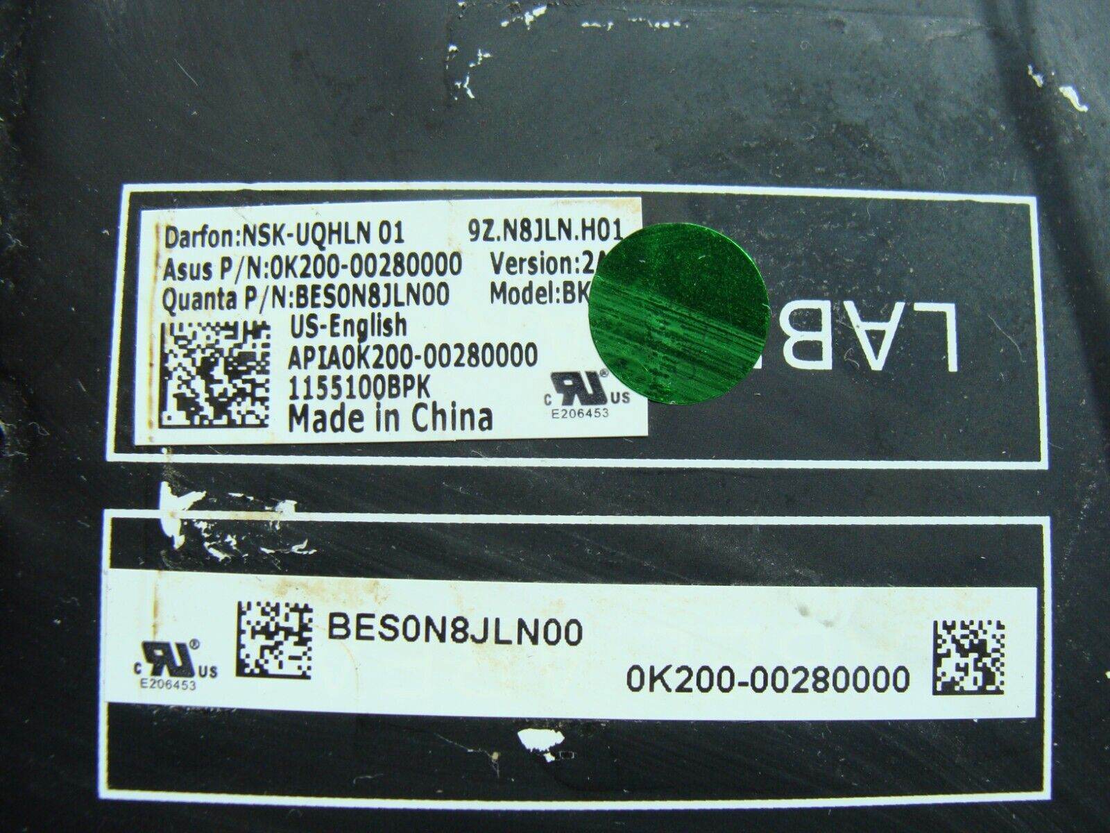 Asus 13.3” Q303U Genuine Laptop Palmrest w/TouchPad BL Keyboard 13NB0AL1AM0101 - Tested Computer Laptop Parts