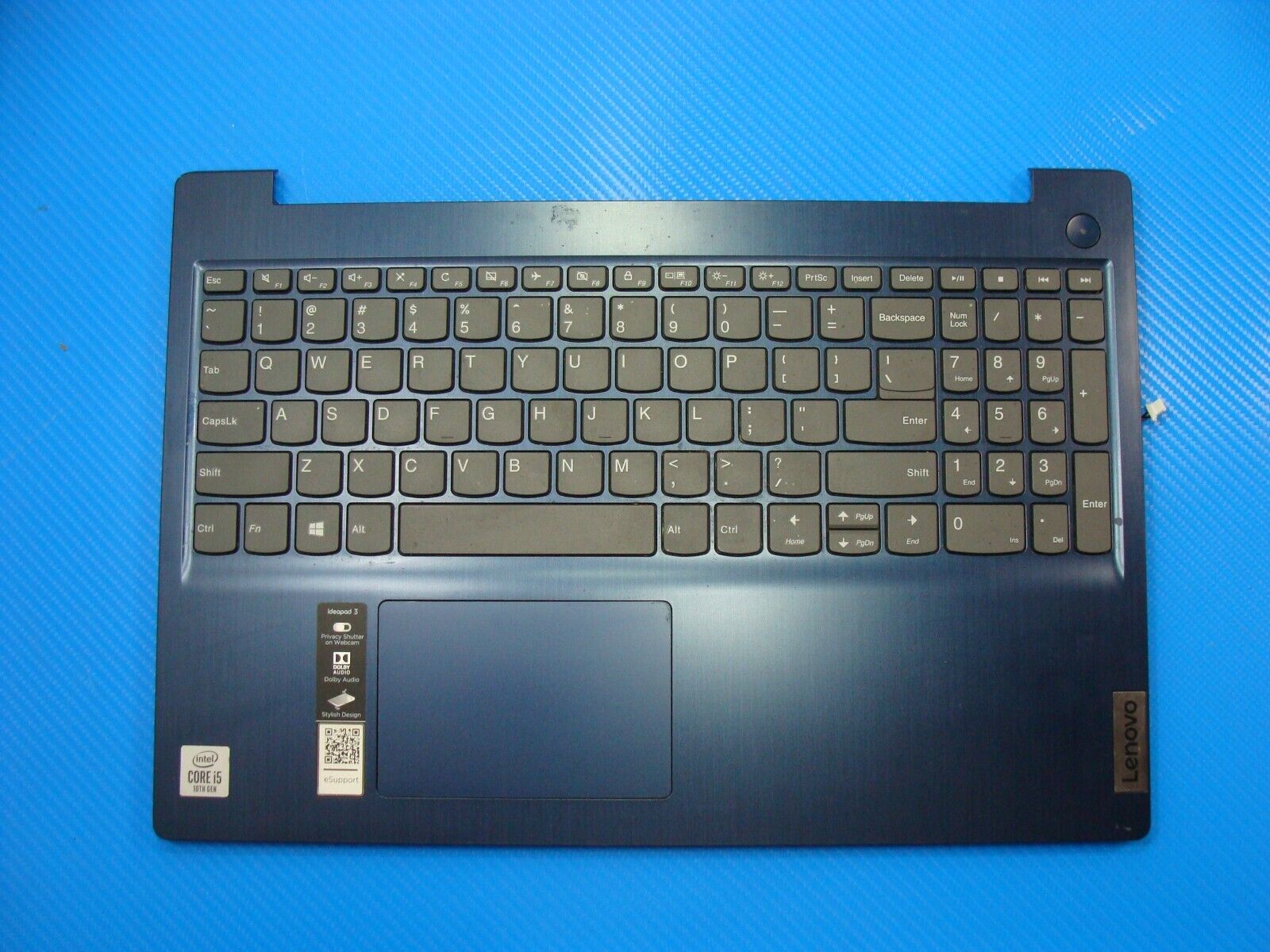 Lenovo IdeaPad 15.6” 3 15IML05 81WR OEM Palmrest w/TouchPad Keyboard AM1JV000400