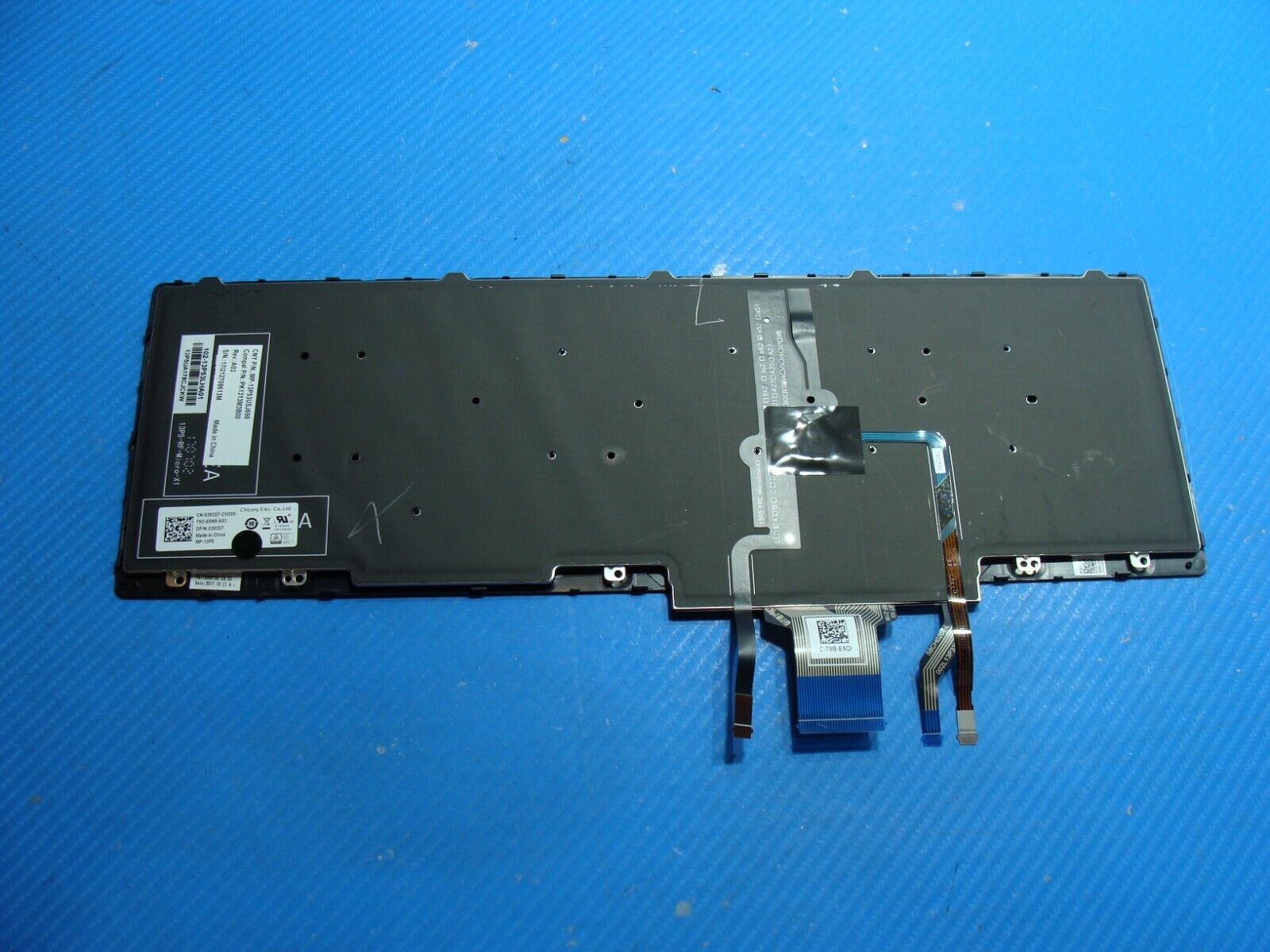 Dell Precision 15.6” 7520 Genuine US Backlit Keyboard 383D7 PK1313M3B00 Grade A