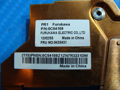 Lenovo ThinkPad 11.6" Helix OEM Laptop Cooling Fan w/Heatsink 04X0431 0C54109