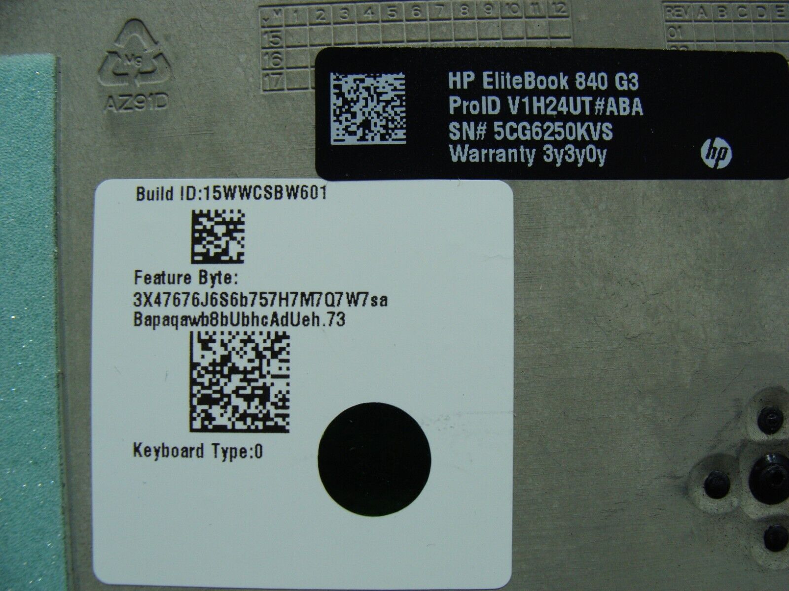 HP EliteBook 840 G3 14 Bottom Case Base Cover 821162-001 6070B0883301