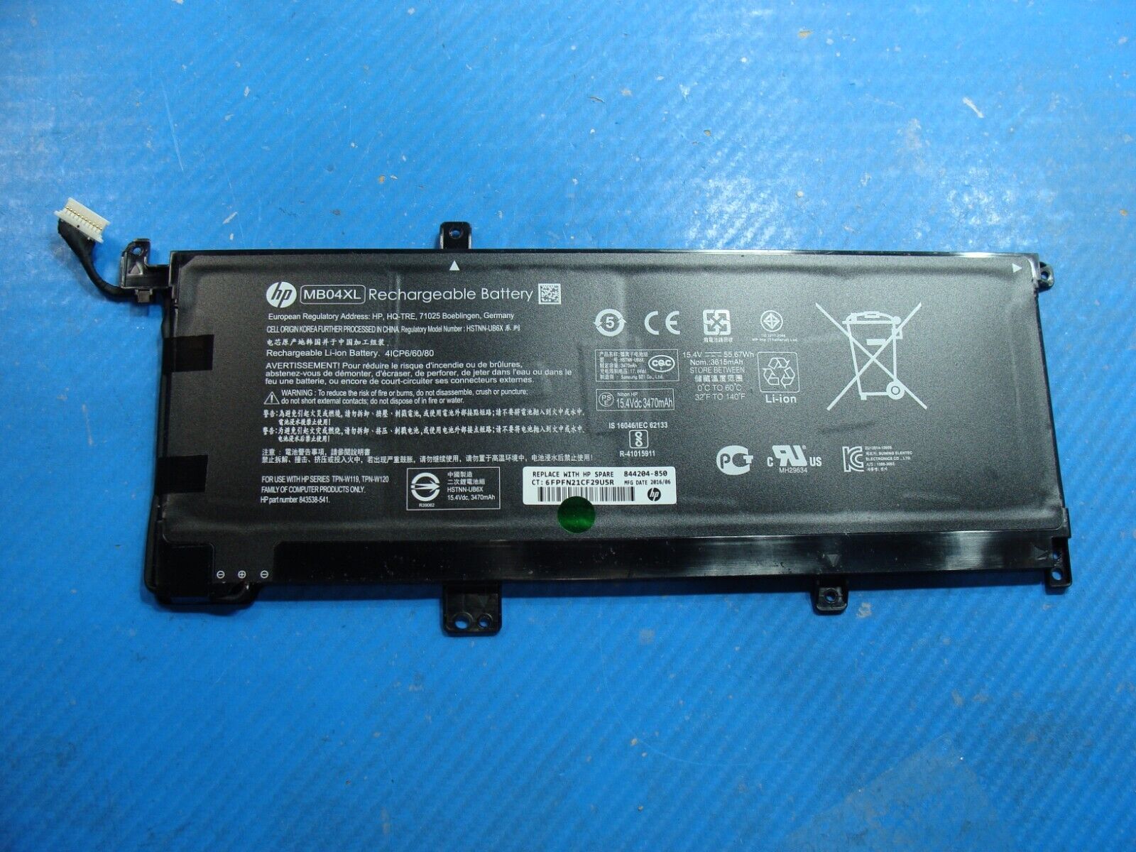 HP ENVY x360 m6-ar004dx 15.6 Battery 15.4V 55.67Wh 3615mAh MB04XL 844204-850