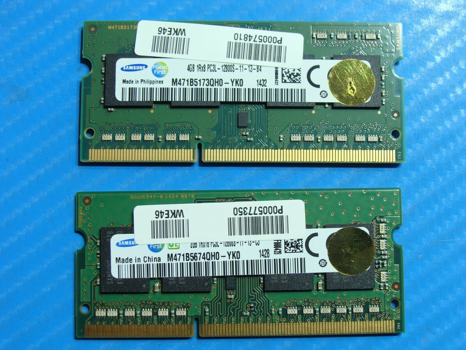 Toshiba E45-B4200 SO-DIMM Memory RAM 2Gb & 4Gb m471b5674qh0-yk0 m471b5173qh0-yk0 