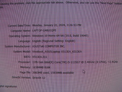 ASUS VivoBook K513EA 15.6" FHD Intel i5-1135G7 2.4Ghz 16GB RAM 512GB SSD Win10H