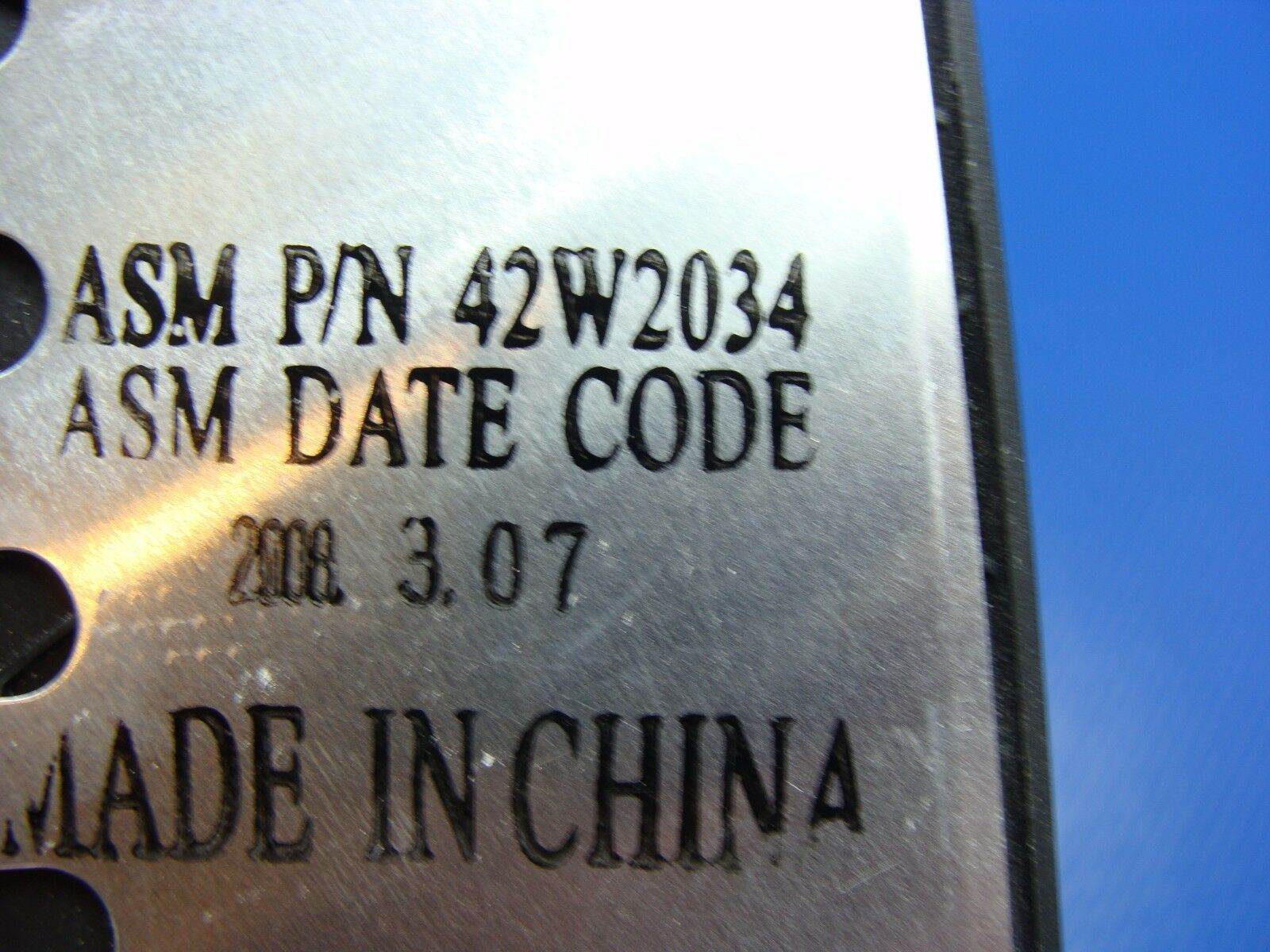 Lenovo Thinkpad T61P 15.4” Genuine Laptop Bottom Case 42W2432 - Tested Computer Laptop Parts