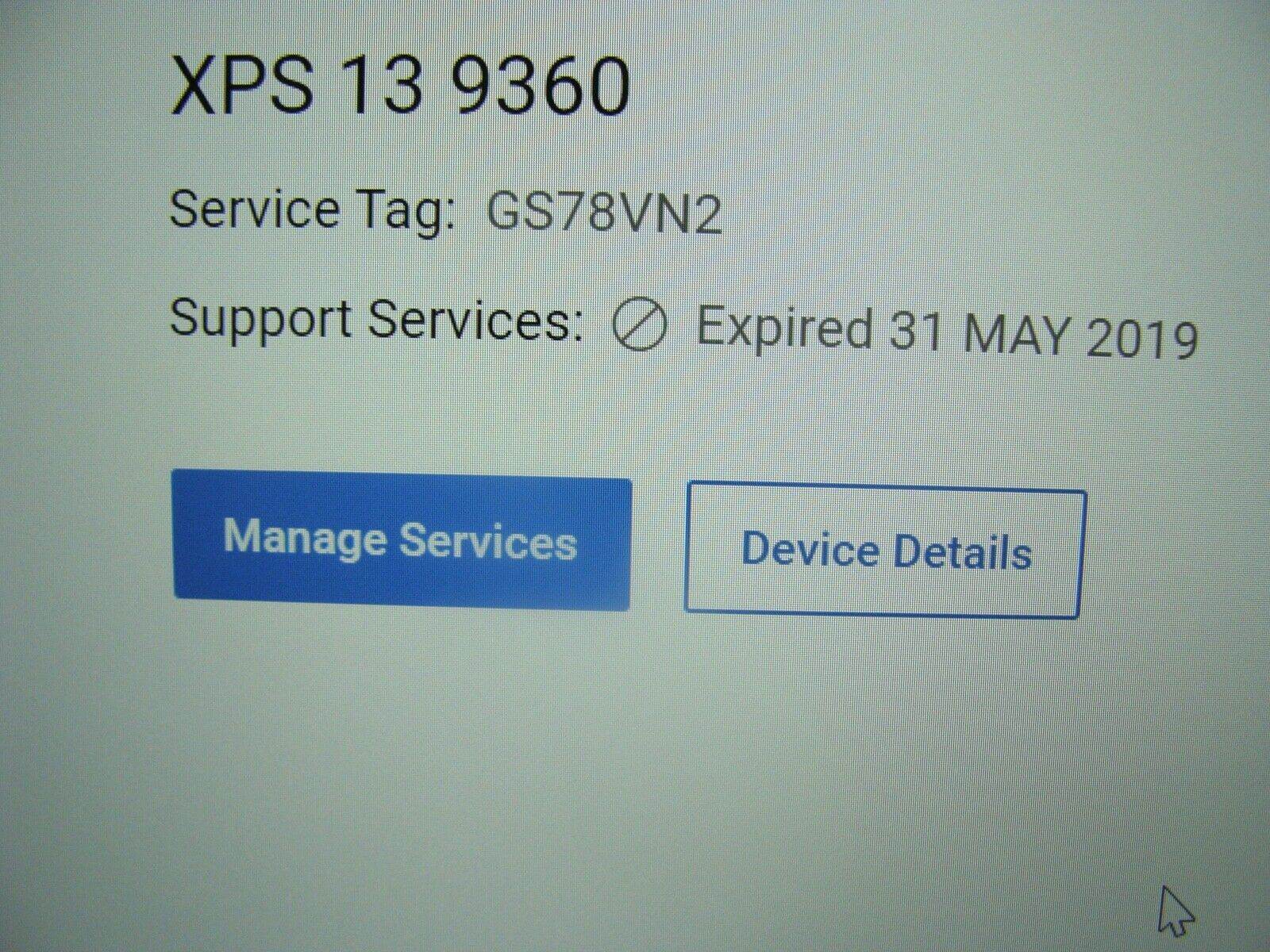 Grade A+ Excel Battery Dell XPS 13 9360 Laptop Intel i5-7300U 2.6GHZ 256GB 8GB - Tested Computer Laptop Parts