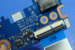 HP 15.6" 15-bs113dx Genuine USB Port Card Reader Board w/Cable LS-E795P GLP* HP