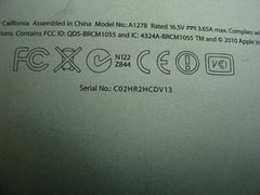 MacBook Pro A1278 13" Late 2011 MD313LL/A Bottom Case Silver 922-9779 #9 