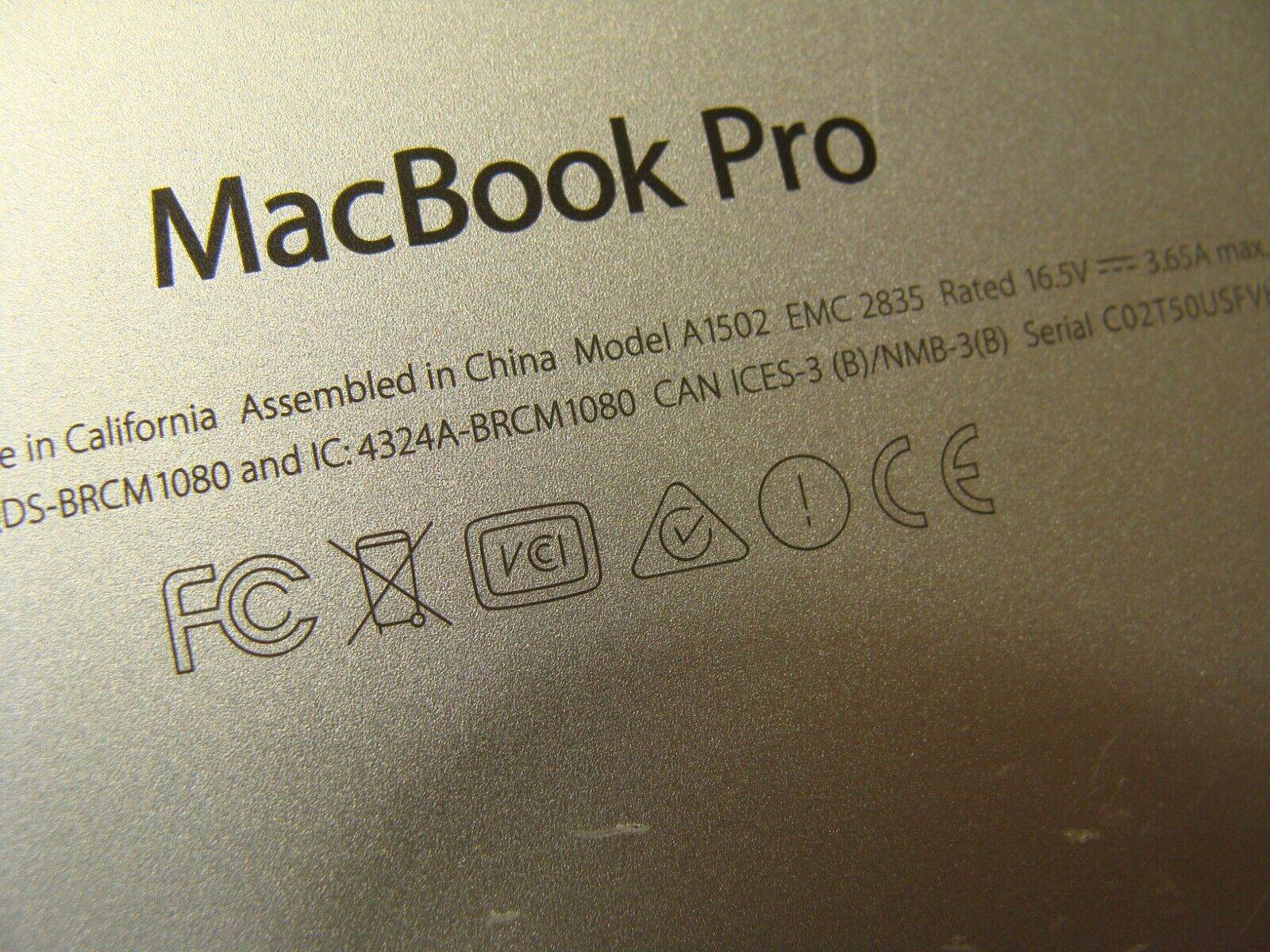 MacBook Pro A1502 Early 2015 MF839LL/A MF840LL/A MF841LL/A Bottom Case 923-00503 - Tested Computer Laptop Parts