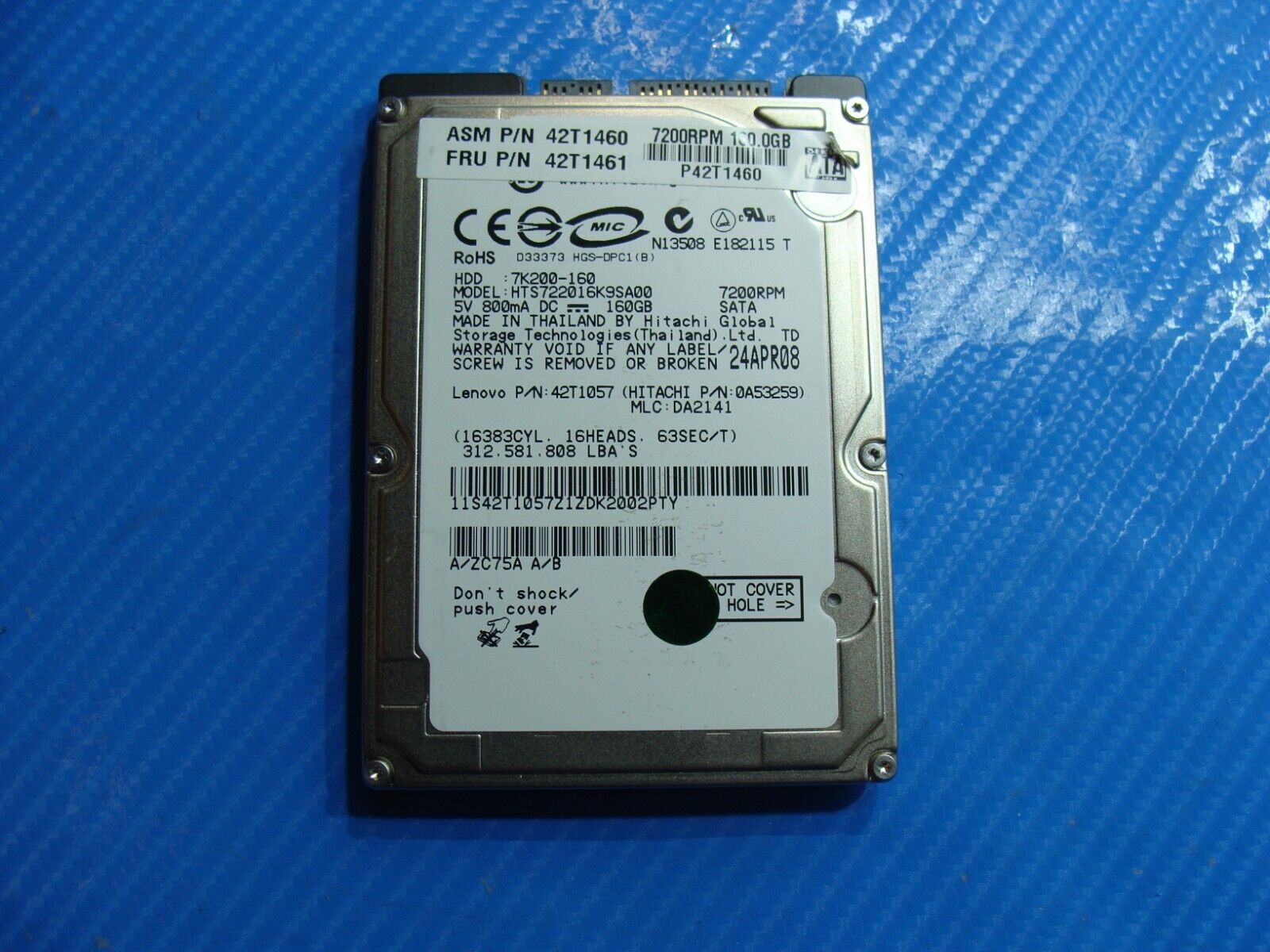 Dell 15 7559 Hitachi 160GB SATA 2.5