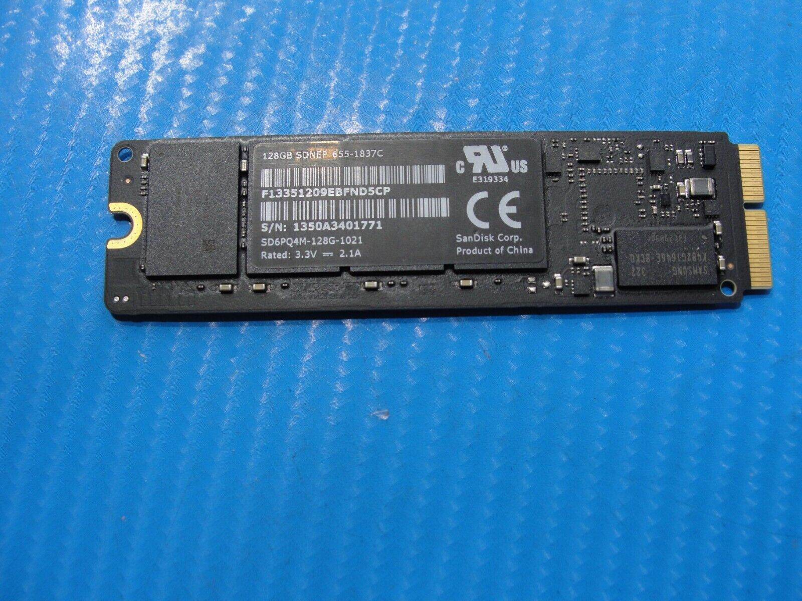MacBook Air A1466 SanDisk 128Gb 12+16 SSD 655-1837C SD6PQ4M-128G-1021 - Tested Computer Laptop Parts
