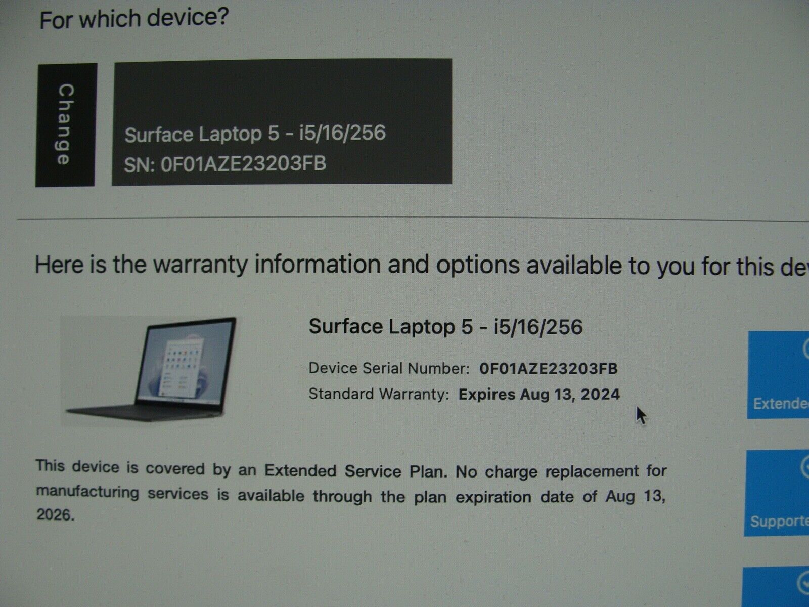 NEW Warranty 08/24 Microsoft Surface Laptop 5 Intel i5-1245U 16GB RAM 256GB SSD