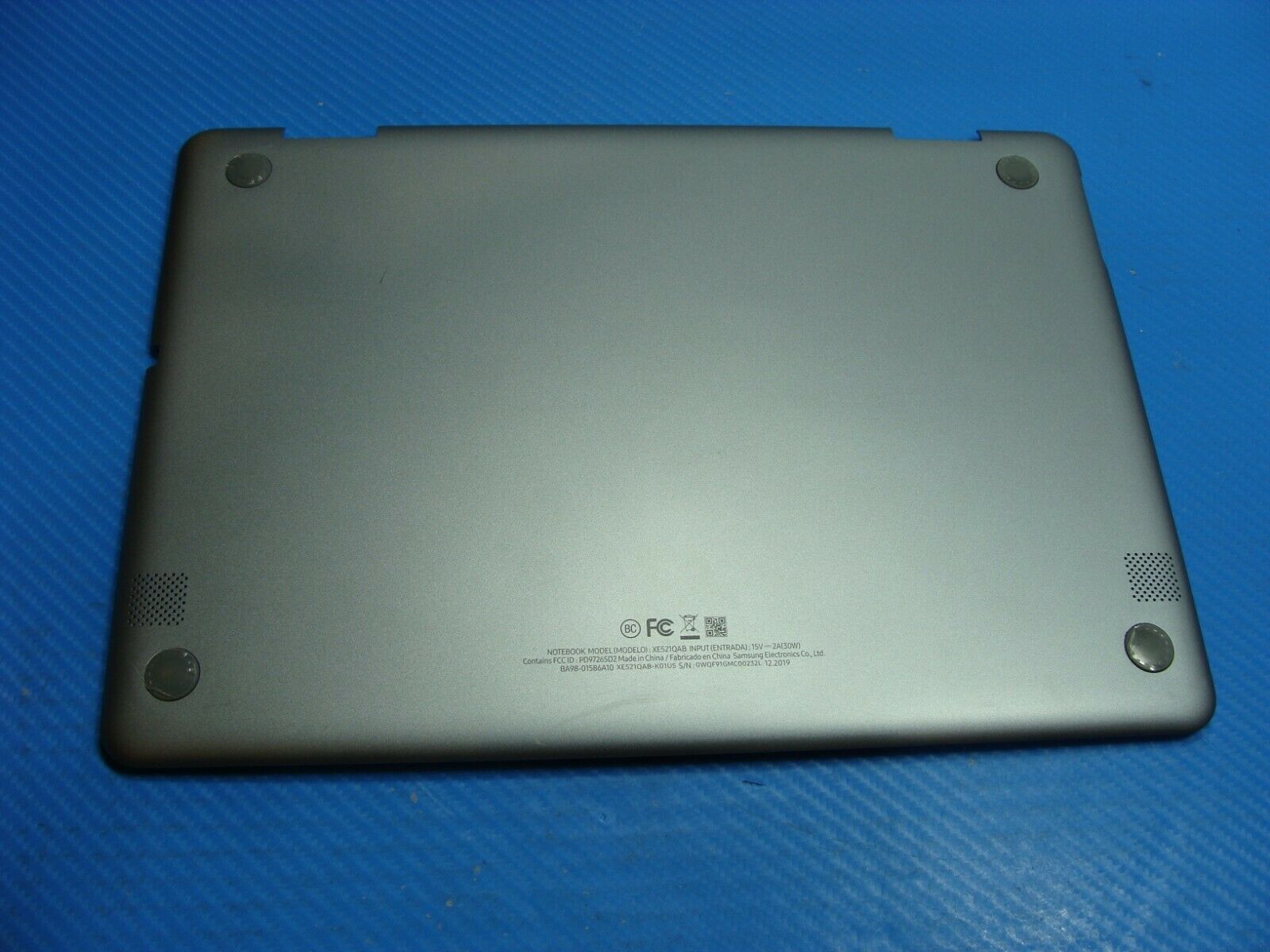 Samsung Chromebook XE521QAB-K01US 12.2 Bottom Case Base Cover Silver BA98-01447A - Laptop Parts - Buy Authentic Computer Parts - Top Seller Ebay