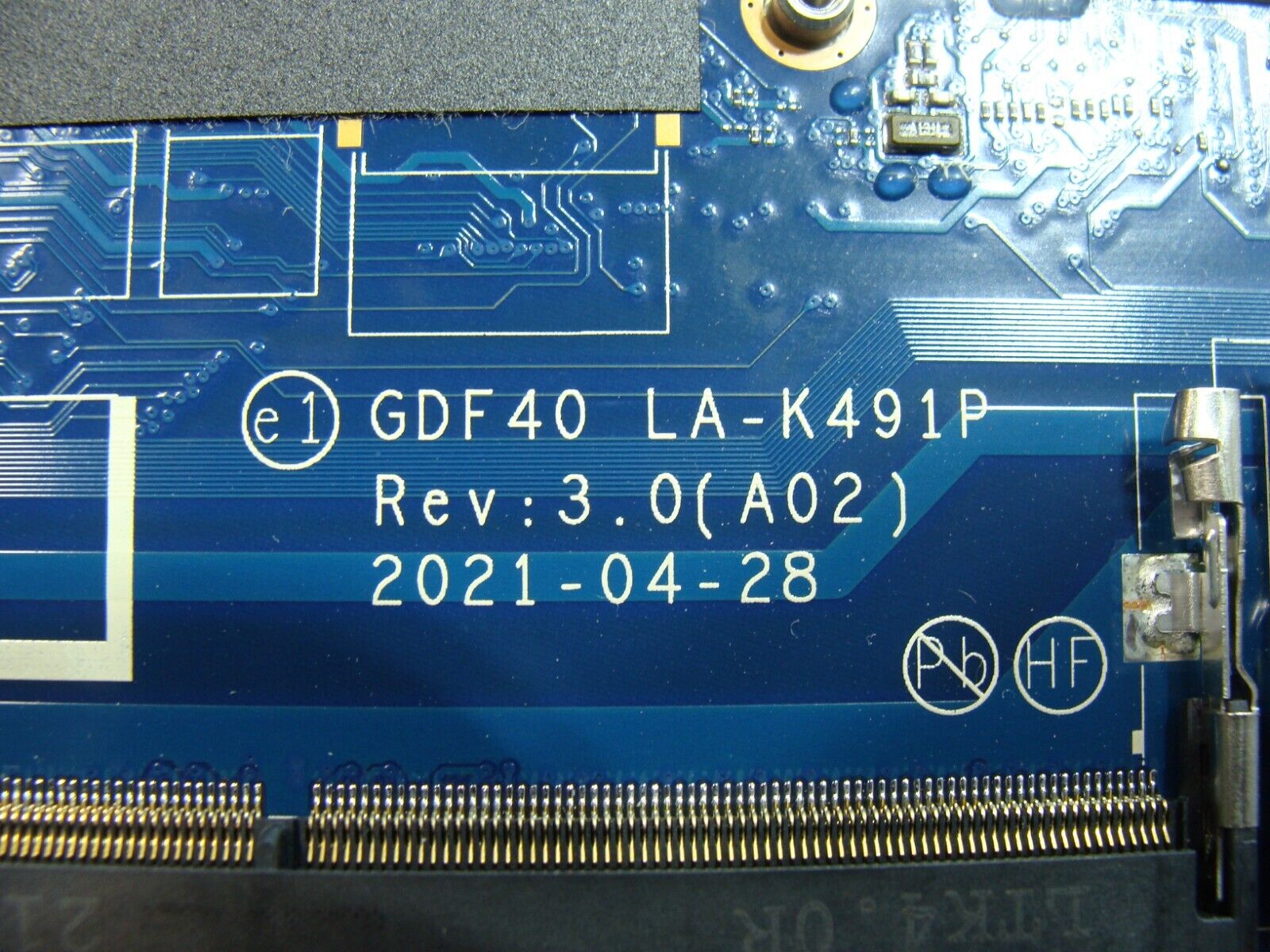 Dell Latitude 14” 5420 OEM Intel i5-1135G7 2.4GHz Motherboard 14P1W LA-K491P