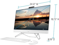 HP Pavilion 27" FHD TouchScreen AIO Ryzen 7 12GB 1TB SSD Win11 WRTY 2024 White#2