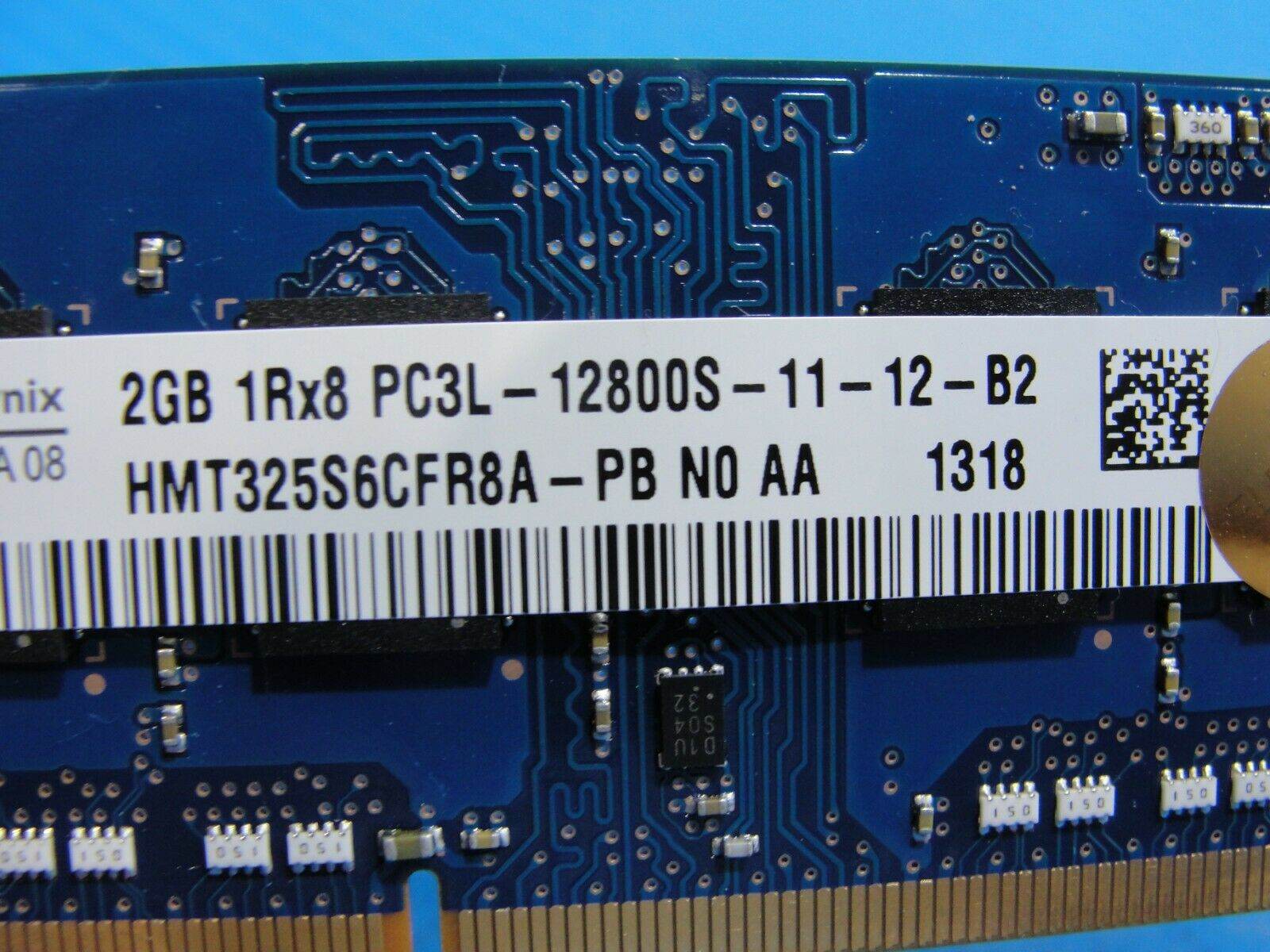 Dell 3537 SK Hynix 2GB 1Rx8 PC3L-12800S SO-DIMM Memory RAM HMT325S6CFR8A-PB - Tested Computer Laptop Parts