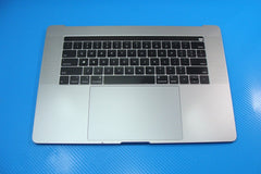 MacBook Pro A1990 2019 MV902LL/A 15" Top Case Palmrest NO Battery Gray 661-13163