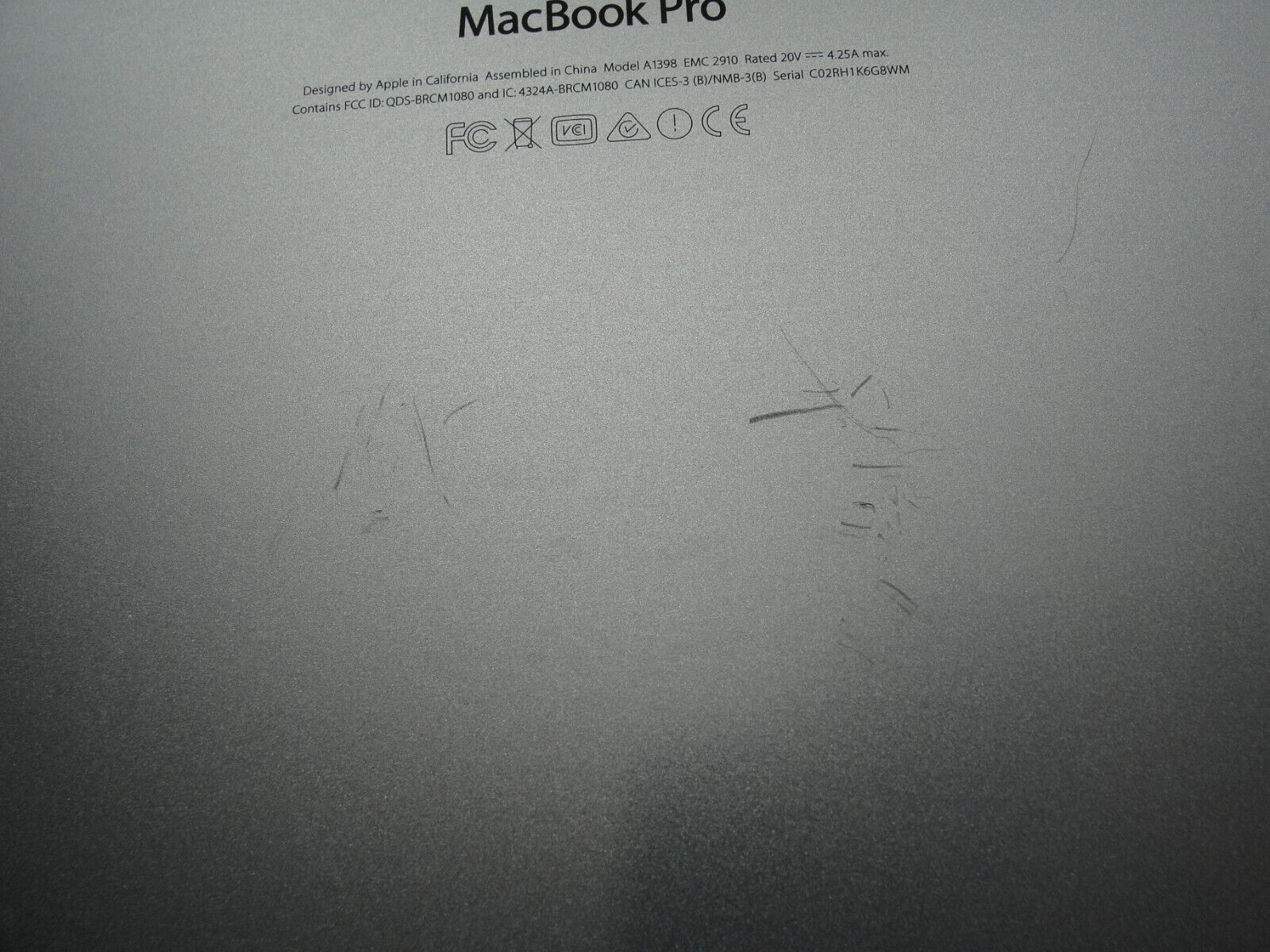 MacBook Pro A1398 15