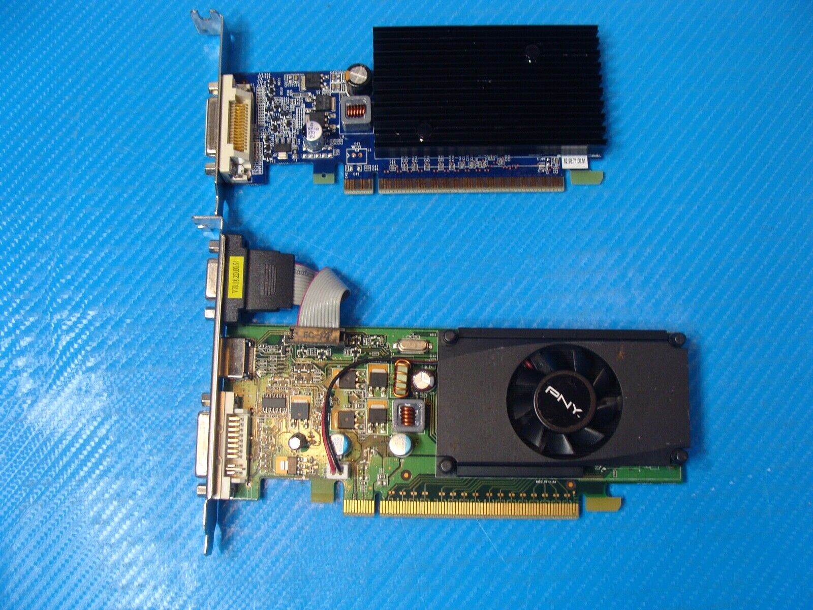 Mixed Lot 8x PCIe video graphics cards radeon hd/gt630/quadro k600 untested - Tested Computer Laptop Parts