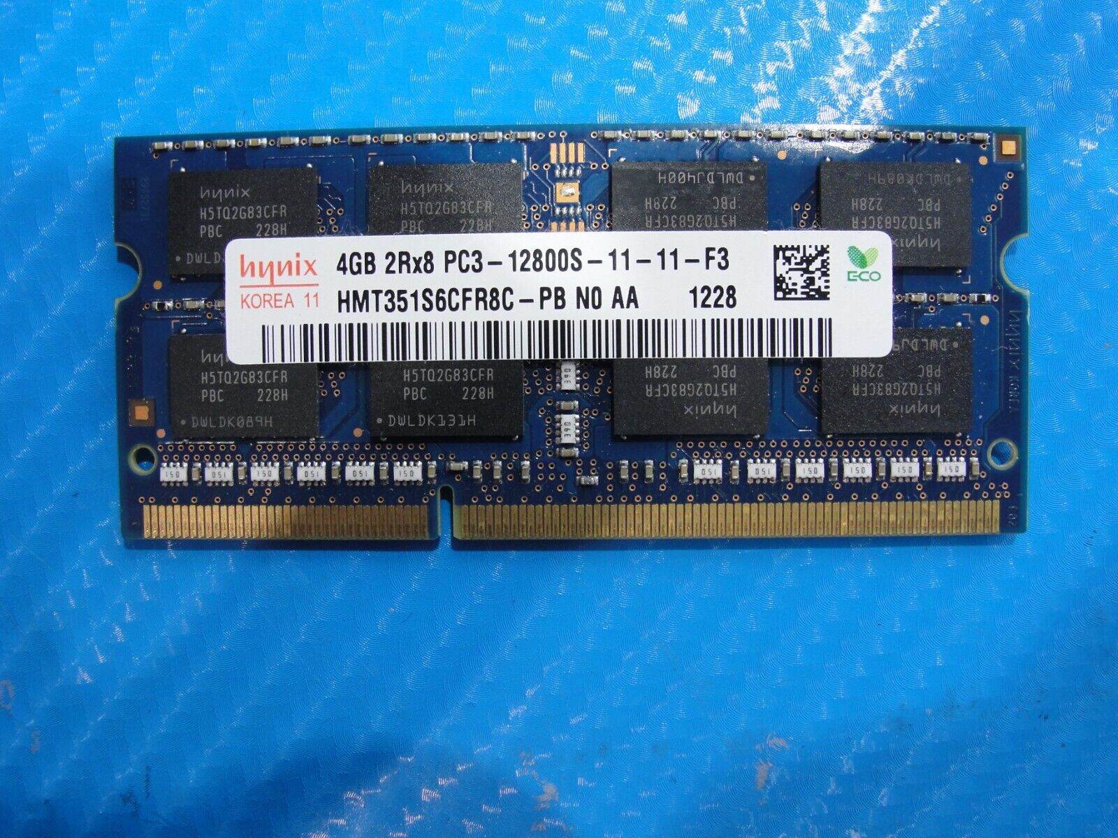 Asus K56CA Hynix 4Gb 2Rx8 Memory Ram So-Dimm PC3-12800S HMT351S6CFR8C-PB - Tested Computer Laptop Parts