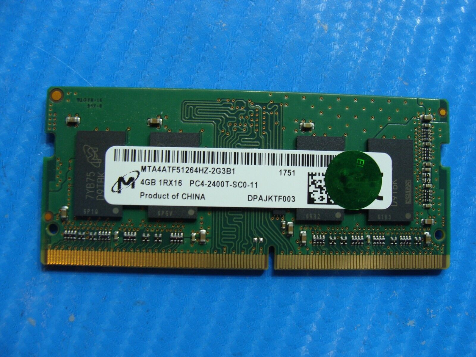 HP 15m-bq121dx Micron 4GB PC4-2400T Memory RAM SO-DIMM MTA4ATF51264HZ-2G3B1