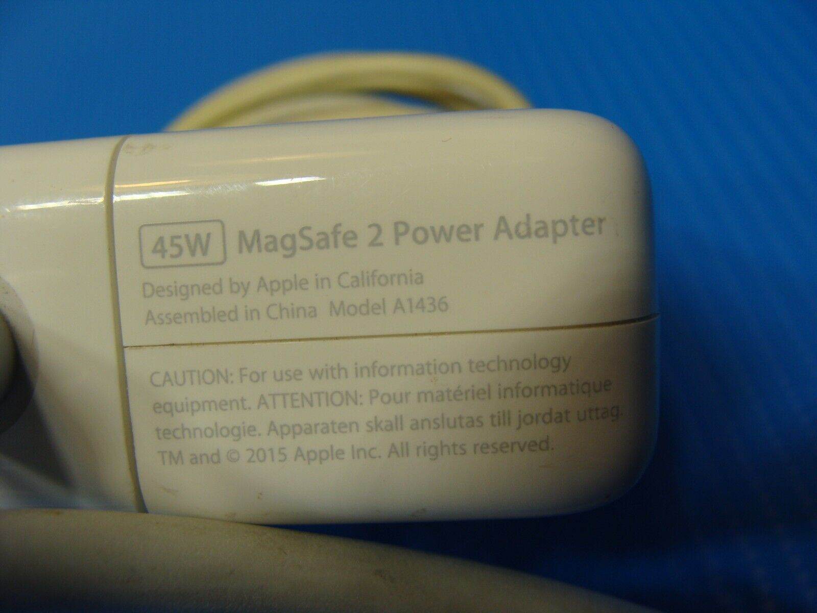 Apple Macbook OEM Laptop Genuine MagSafe 2 Power Adapter 45W A1436 - Tested Computer Laptop Parts
