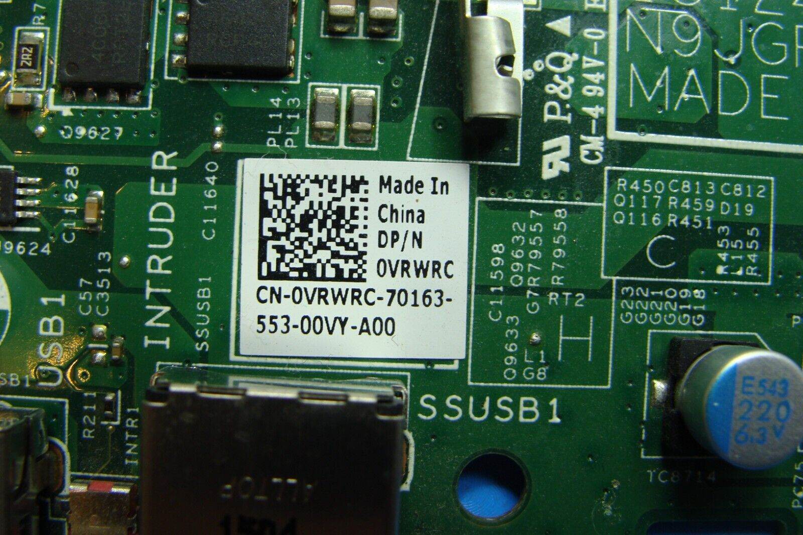 Dell Optiplex 3020m Intel Motherboard vrwrc AS IS - Tested Computer Laptop Parts