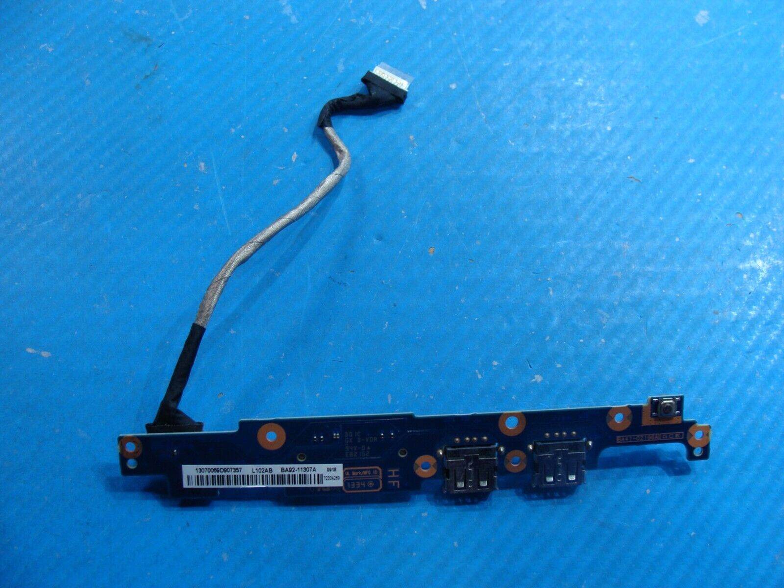 Samsung NP880Z5E-X01UB Dual USB Port Media Card Reader Board w/Cable BA92-11307A - Tested Computer Laptop Parts
