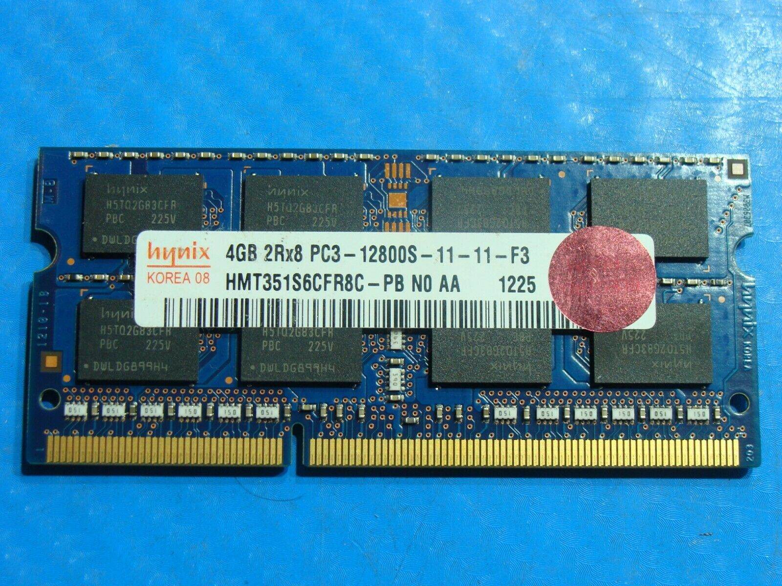MacBook Pro A1278 Laptop Hynix 4GB Memory PC3-12800S 11-11-F3 HMT351S6CFR8C-PB - Tested Computer Laptop Parts
