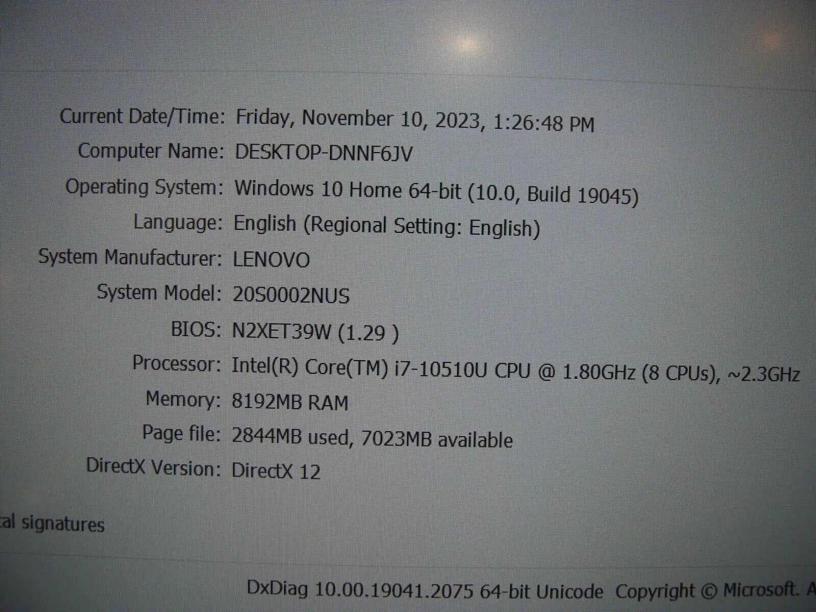 100% Battery Lenovo ThinkPad T14 Gen 1 i7-10510U 1.80GHZ 8GB 256GB SSD 14