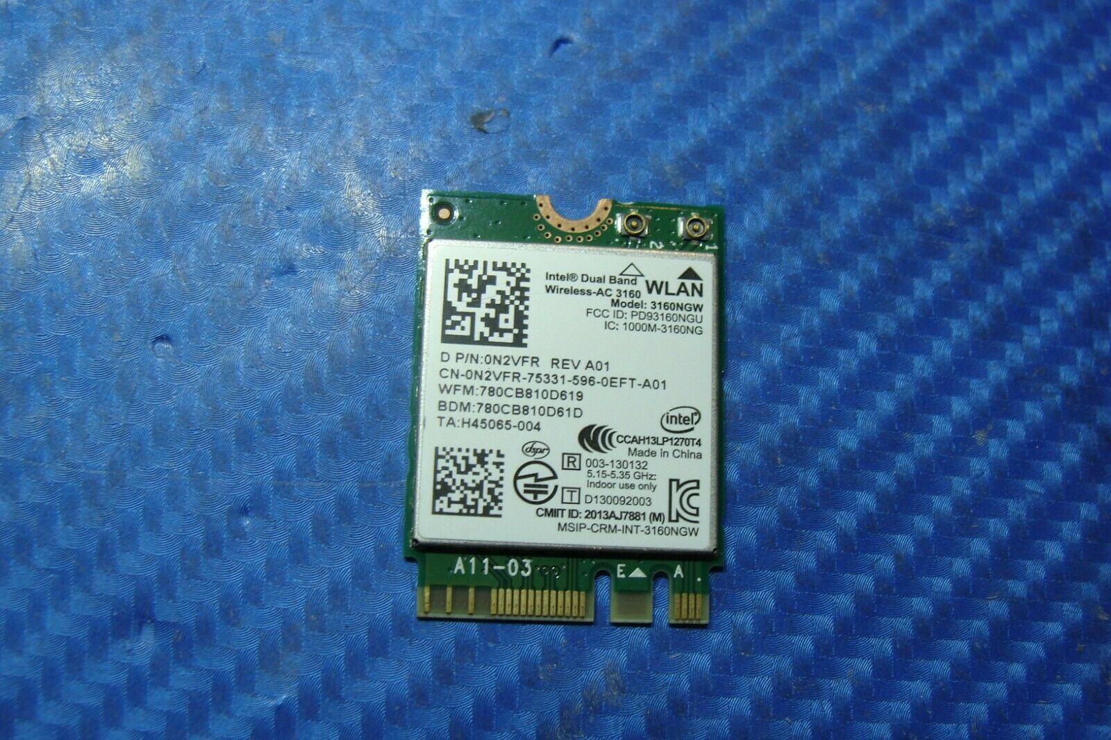 Dell Inspiron 15.6" 5552 OEM WiFi Wireless Card 3160NGW N2VFR  GLP* - Laptop Parts - Buy Authentic Computer Parts - Top Seller Ebay
