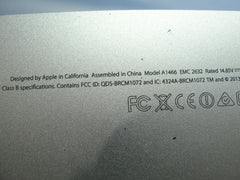 MacBook Air A1466 13" Early 2014 MD760LL/B Genuine Laptop Bottom Case 923-0443 