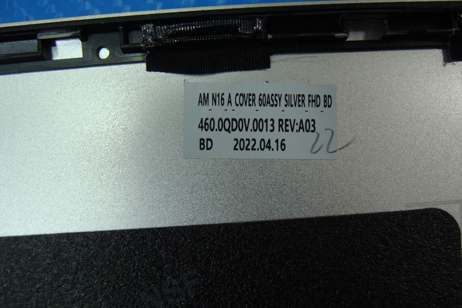Dell Inspiron 16 7620 2-in-1 16 OEM LCD Back Cover Silver VNMYX 460.0QD0V.0013