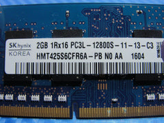 Dell 15 5555 SO-DIMM SK Hynix 2GB Memory RAM PC3L-12800S HMT425S6CFR6A-PB - Tested Computer Laptop Parts