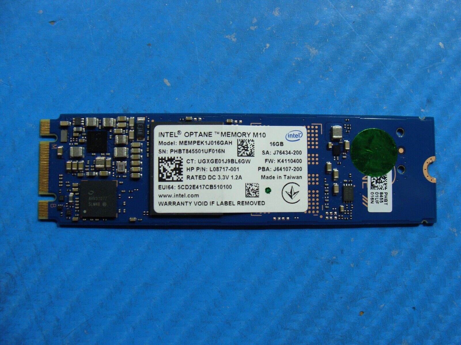 HP 15-da000 Intel 16GB NVMe M.2 SSD Solid State Drive MEMPEK1J016GAH - Tested Computer Laptop Parts