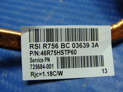HP Pavilion 17-E Series 17.3" OEM CPU Cooling Heatsink 725684-001 46R75HSTP60 HP