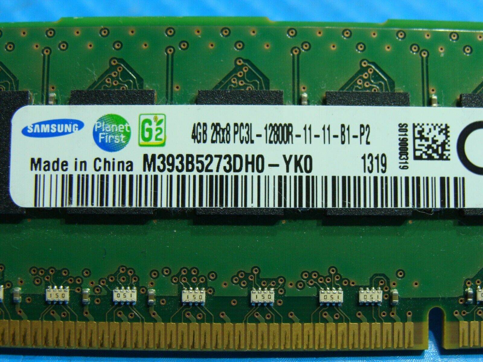 Dell T3600 Samsung 4GB 2Rx8 PC3L-12800R RDIMM Memory RAM M393B5273DH0-YK0 - Tested Computer Laptop Parts