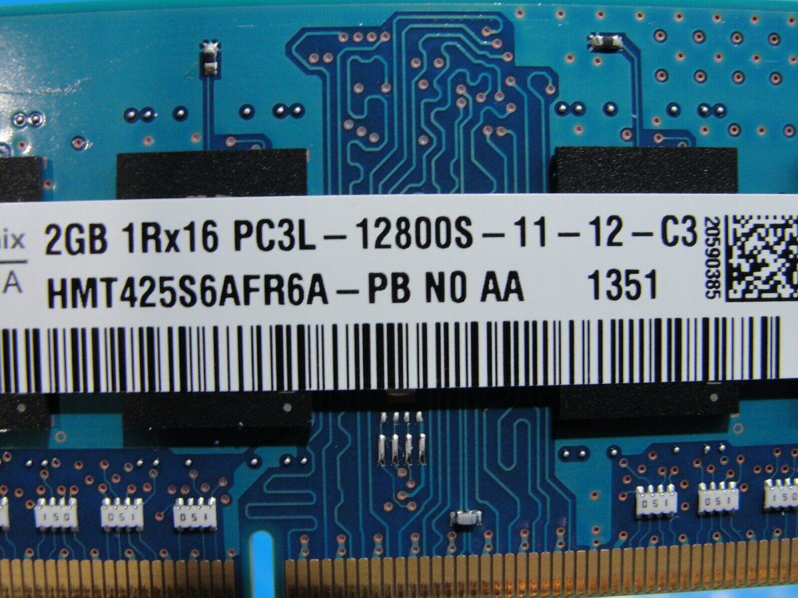 Asus UX302L SK Hynix 2GB 1Rx16 PC3L-12800S SO-DIMM Memory RAM HMT425S6AFR6A-PB - Tested Computer Laptop Parts