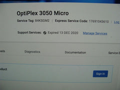 Good DELL Optiplex 3050 MFF Intel Core i5-7th Gen 2.70Ghz 8GB RAM 256GB SSD W10P