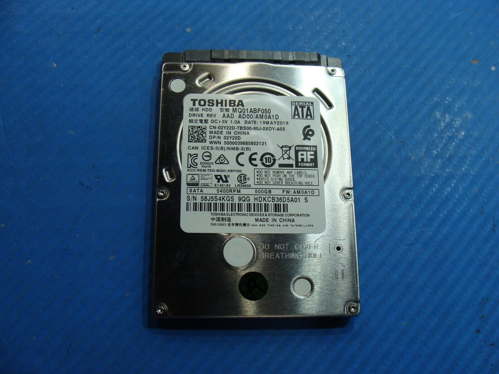 Dell 3573 Toshiba 500GB SATA 2.5