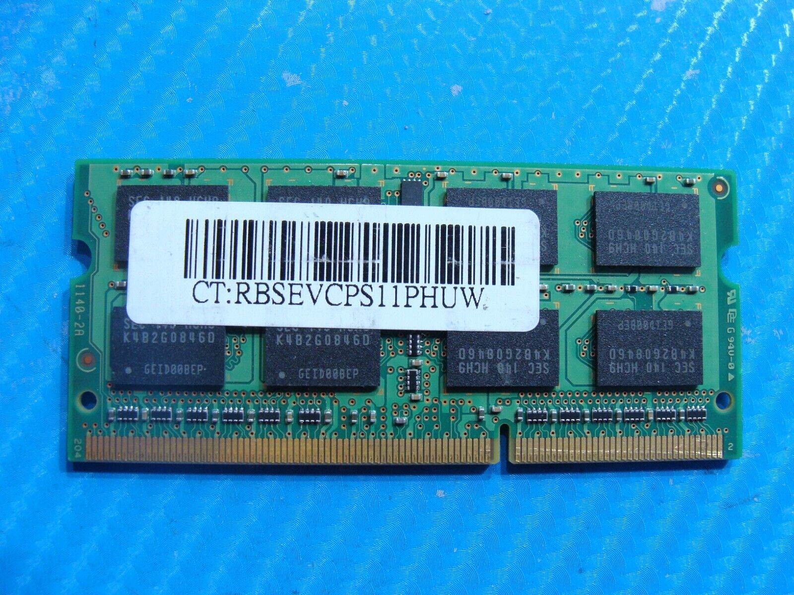Lenovo Yoga 15 Samsung 4GB PC3-10600S SO-DIMM Memory Ram M471B5273DH0-CH9 - Tested Computer Laptop Parts