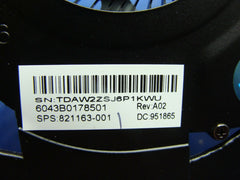 HP EliteBook 840 G3 14" CPU Cooling Fan w/ Heatsink 6043B0178501 821163-001 HP
