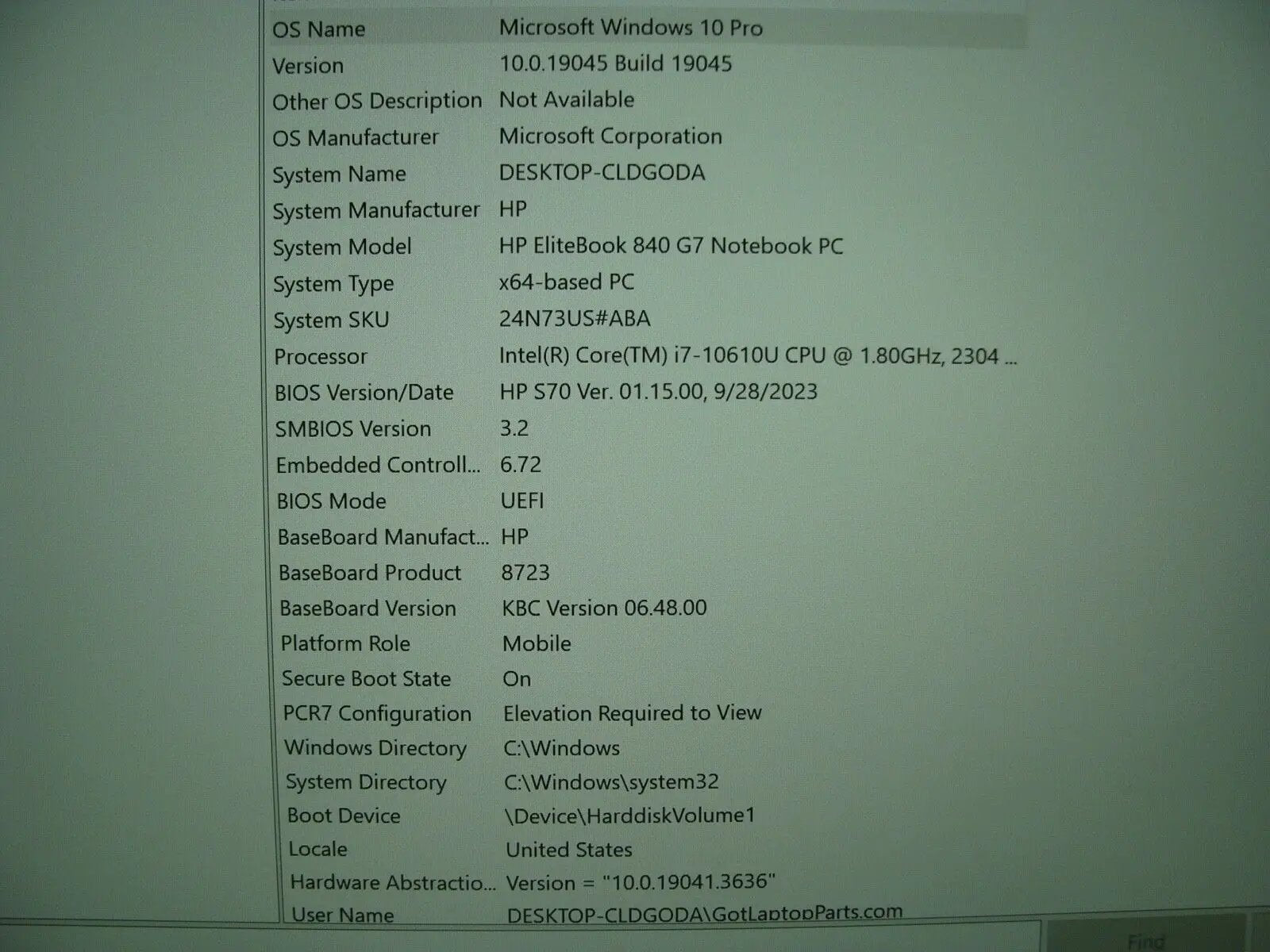DEAL PwR Battery HP Elitebook 840 G7 Intel i7-10610U 2.30Ghz 16GB RAM 256 GB SSD