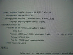 In WRTY A+ 13.3" FHD HP Pavilion Aero 13-BE1097NR Ryzen 5 5625U 16GB 512GB SSD