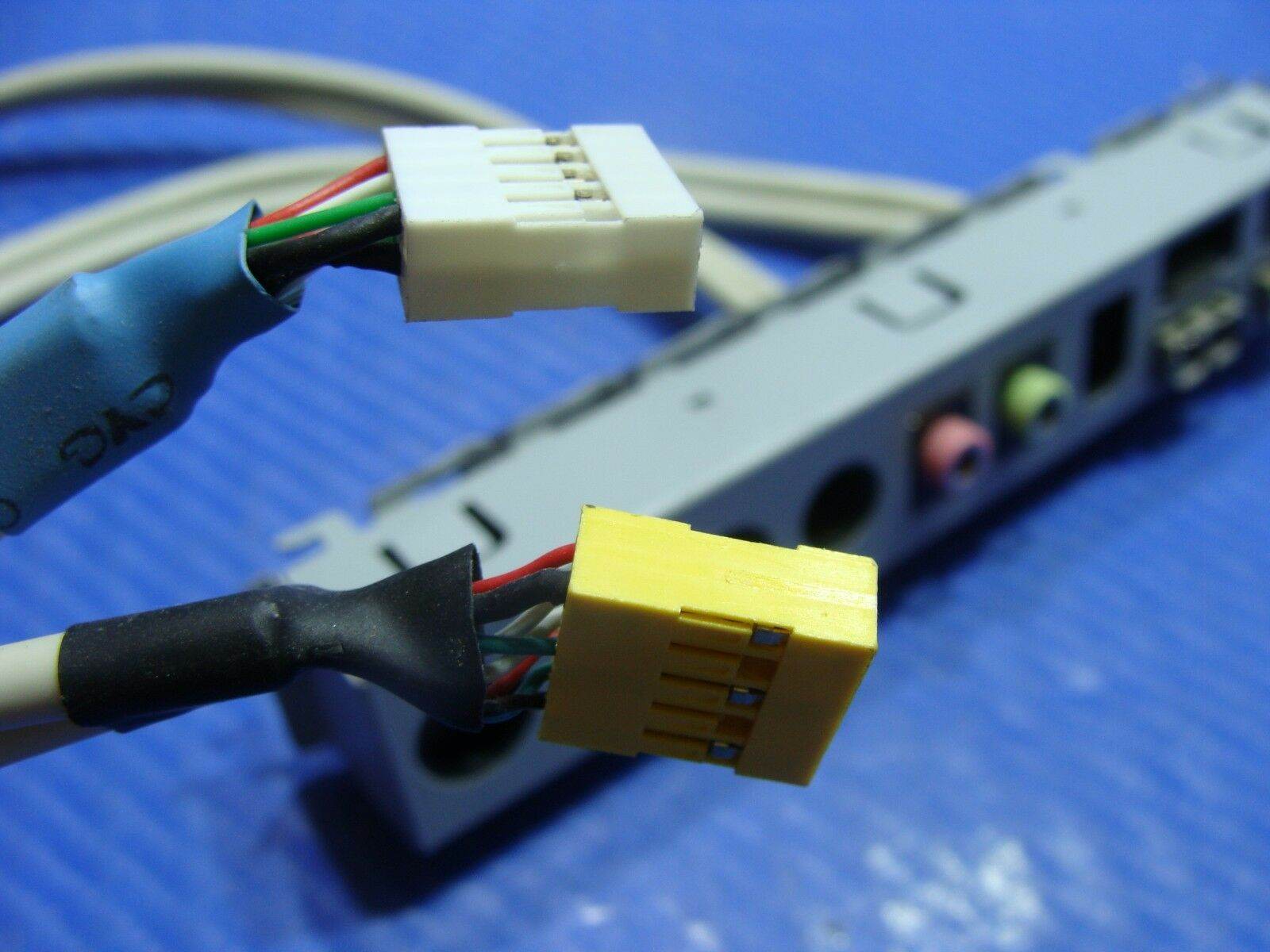 HP Pavilion P6245F Desktop OEM USB Audio I/O Ports Panel 505073-001 w/Cable ER* - Tested Computer Laptop Parts