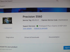 Dell Precision 5560 i9-11950H 4K UHD TOUCH 64GB 1TB SSD RTX A2000 /in warranty until 2024 /#3