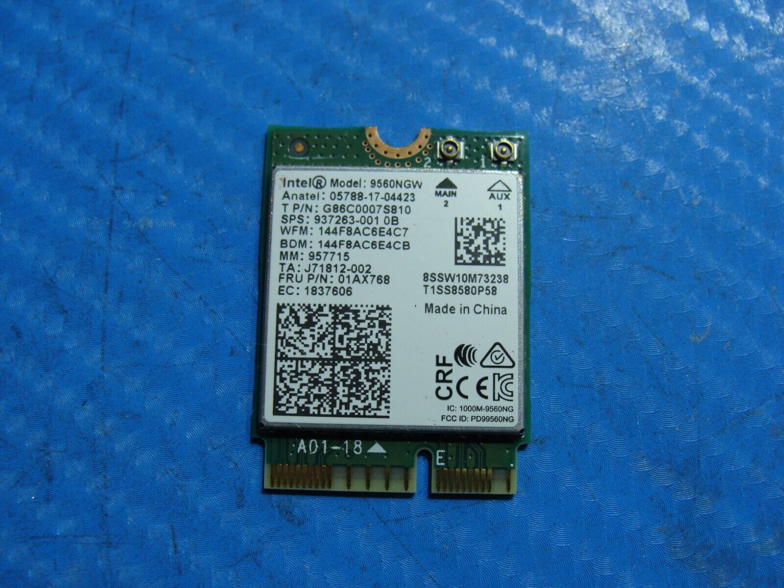 Asus ROG Zephyrus M 15.6" GM501GS-XS74 OEM Wireless WiFi Card 9560NGW 01AX768