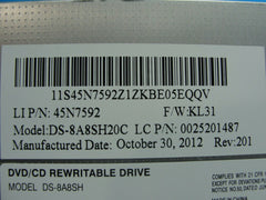 Lenovo ThinkPad E430 14" Genuine DVD/CD-RW Burner Drive 45N7592 DS-8A8SH - Laptop Parts - Buy Authentic Computer Parts - Top Seller Ebay