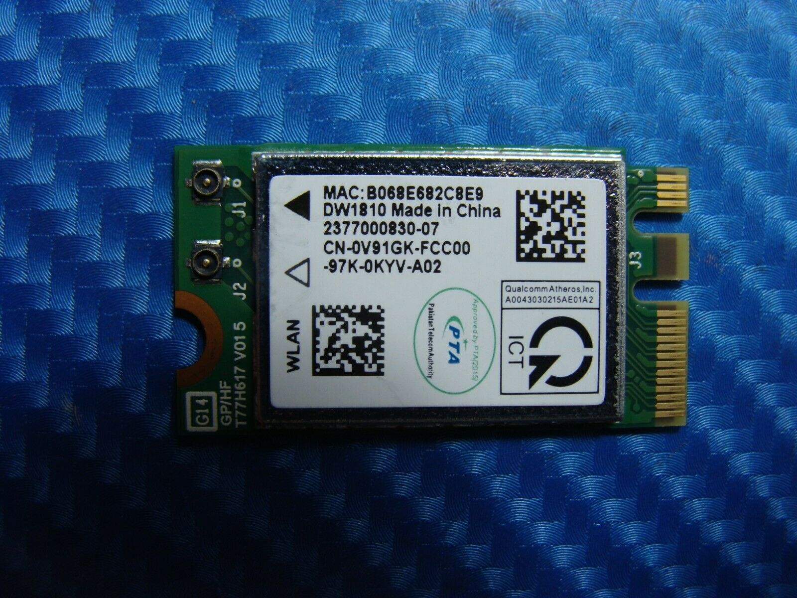 Dell Inspiron 3584 15.6" Genuine Wireless WiFi Card QCNFA435 V91GK ER* - Laptop Parts - Buy Authentic Computer Parts - Top Seller Ebay